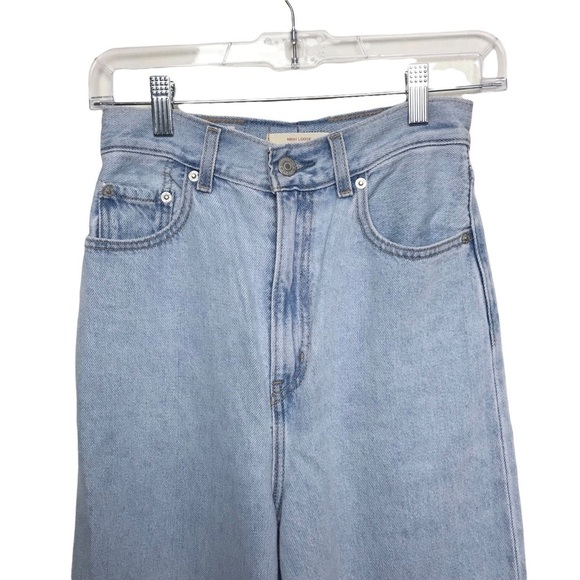 Levi's High Loose Loosey Goosey Straight Leg Jeans Size 26 Altered - Picture 3 of 15